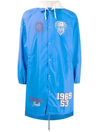 Undercoverism Logo-Print Hooded Coat