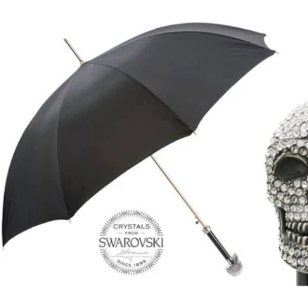Pasotti Swarovski Skull Umbrella unisex
