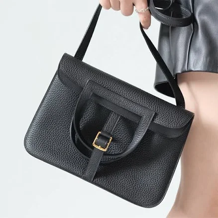 Handmade Leather Horseshoe Bag