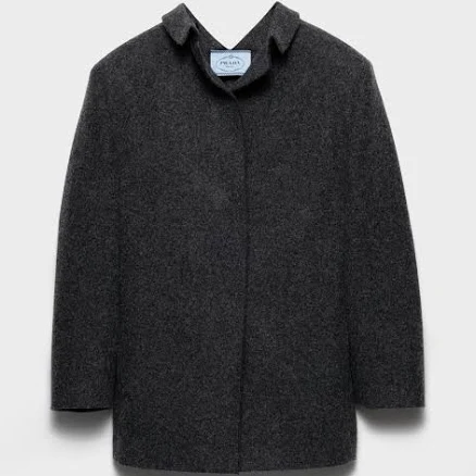 Prada Single-breasted Shetland Wool Jacket Woman