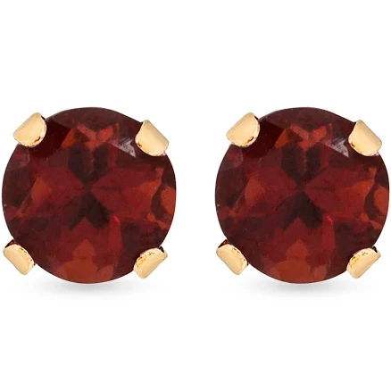 14K Gold Tiny Birthstone Earrings STONE AND STRAND