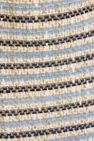 Ohema metallic striped tweed mini skirt - light blue - US 6