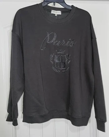 Women's State of Mine Paris Sweatshirt Dark Grey