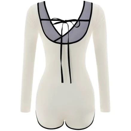 VIKINI Vender Beati Long Sleeve Surplice Monokini