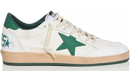 Golden Goose Men Ball Star Sneakers White Green Auth Eu 40 Us 7