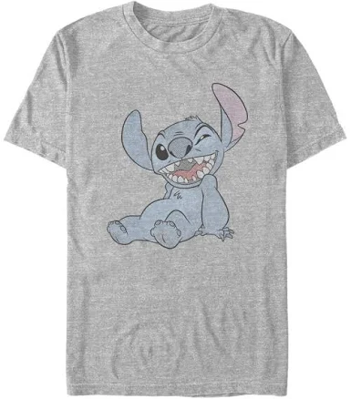 Disney Lilo & Stitch Halftone Smile Graphic T-Shirt