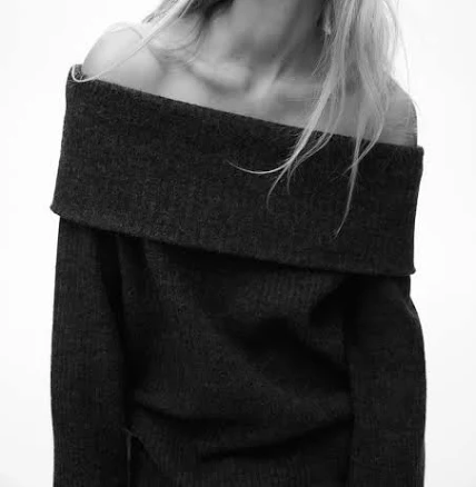 H&M Ladies Off-the-Shoulder Sweater