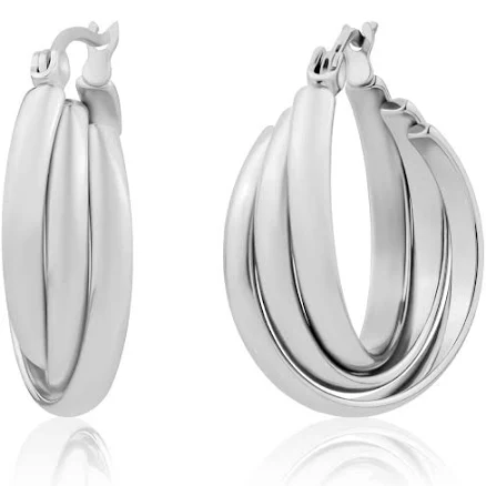 Triple Twisted Hoop Earrings