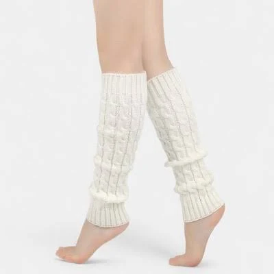 Anna-Kaci Women's Cable Knit Leg Warmers with Ribbed Cuffs