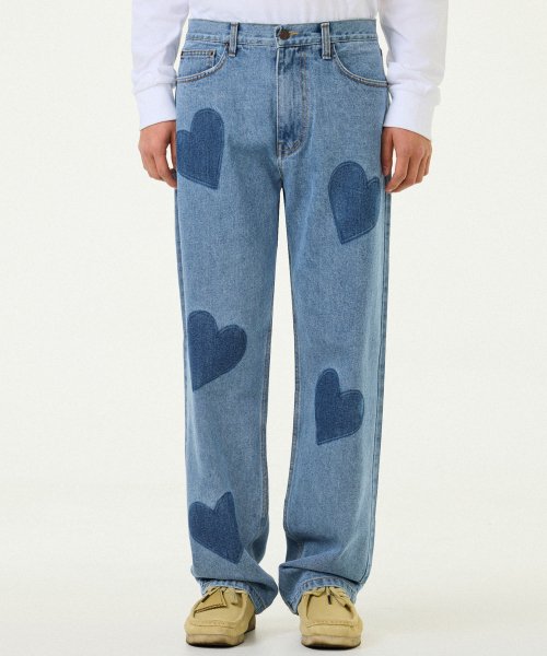 Heart Line Denim Pant