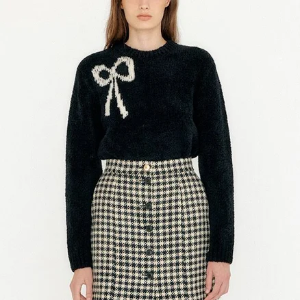 W Concept Vethy Buttoned Mini Skirt