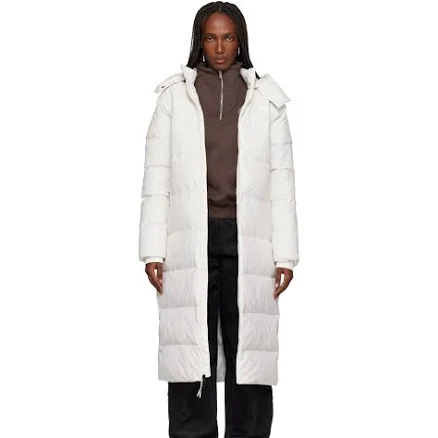The North Face White City Long Hooded Down Coat