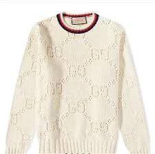Perforated Gg Cotton Jumper