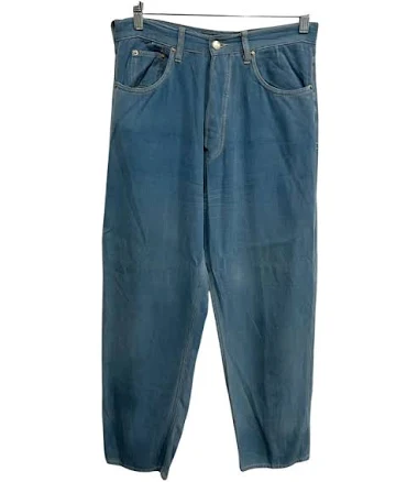 Bensimon Pants & Jumpsuits | Vintage Bensimon Denim Jeans 32 Mens Relaxed Fit Blue Straight Leg Silk Blend | Color: Blue | Size: 32 |
