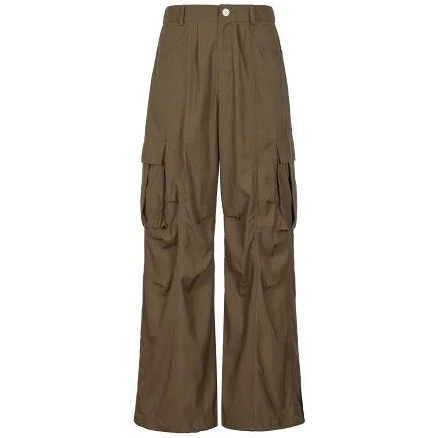 BORN CHAMPS Nylon Cargo Wide Pants