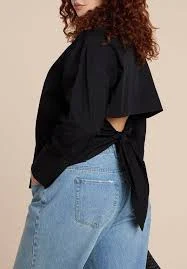 Tie Back Button Up Top