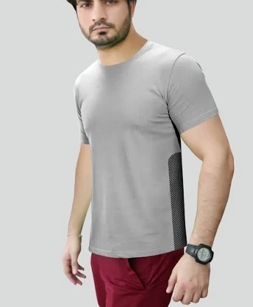 T- shirt with ventilation mesh — VentT — Color - Slate