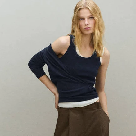 MANGO Women's Wool-Blend Knitted Top