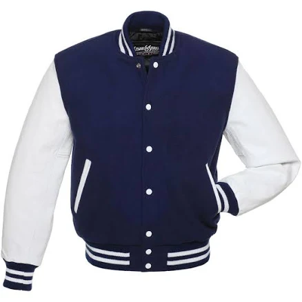 Stewart & Strauss Unisex Wool & Vinyl Varsity Letterman Jacket