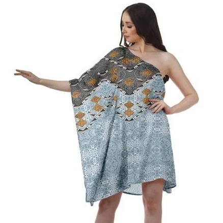 Moomaya Women's One Shoulder Printed Maxi Dress