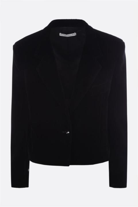 NB26 알렉산드라리치 여성 자켓 single breasted velvet jacket FAB2926F3597900