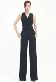 Silk Straight Line Pants 2 (m)