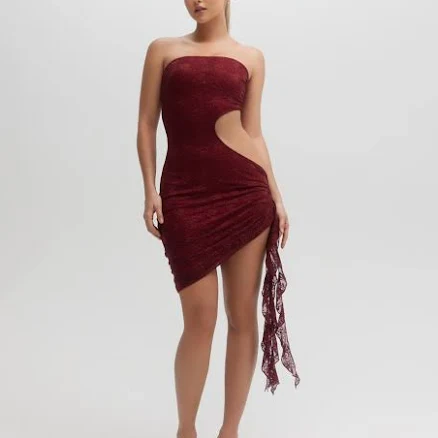 ATHENA ASYMMETRICAL LACE DRESS