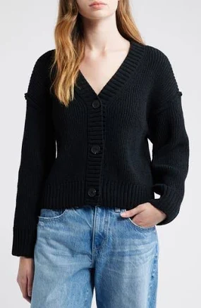 All in Favor Women's Relaxed Chenille V-Neck Cardigan