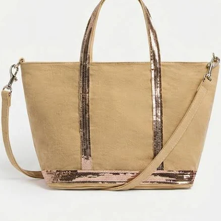 Vanessa Bruno Linen Zipped Cabas Tote