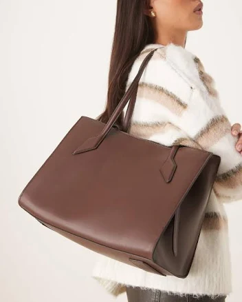 ASOS DESIGN – Boxy Tote Bag – Women – Polyurethane/Polyester