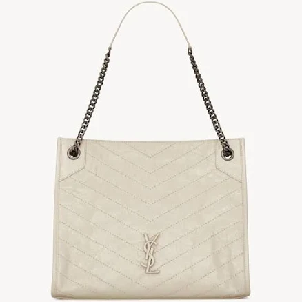 Saint Laurent Niki Vintage Leather Tote Bag