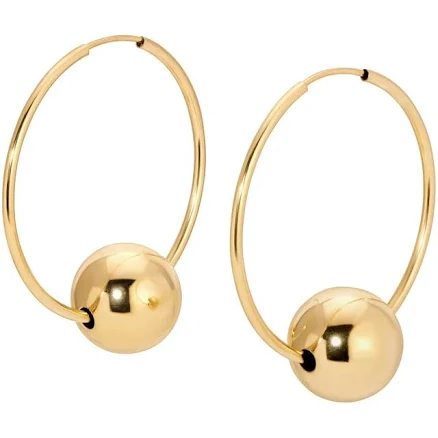 Tommassini Chunky Ball hoop Earrings