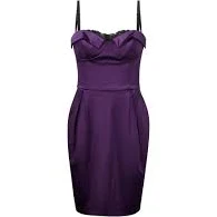2006 Dolce and Gabbana Purple Satin Corset Dress
