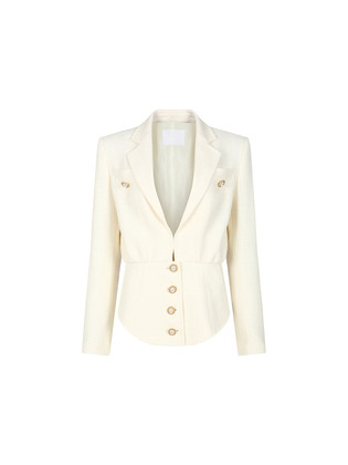 Button Detailed Blouson Jacket