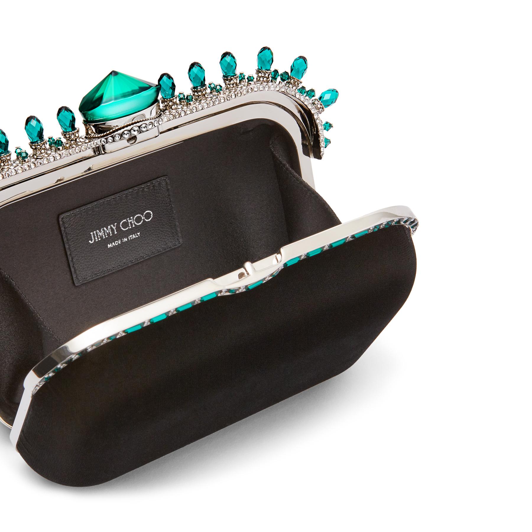Embellished Velvet Cloud Clutch Bag