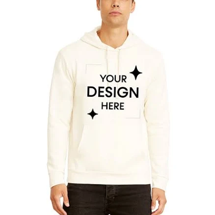 Custom Next Level 9303 Natural, Cotton/Polyester, XS Sweatshirt Printed with Your Design