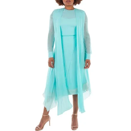 Fendi Foulard Collar Midi Chiffon Dress, Brand Size 42 ( US Size 6 ) in Greenwi