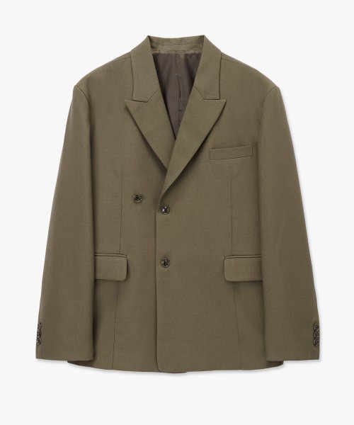 Unbuttoned Button Detail Jacket