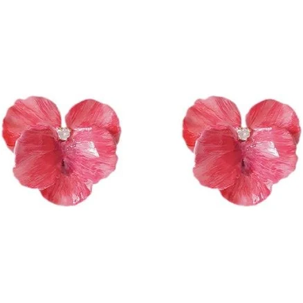 Viola Enamel Earrings