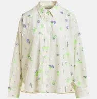 Essentiel Antwerp Jimena Embroidered Boxy Shirt — Elements
