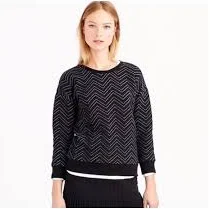 J.Crew | Chevron Quilted Crewneck Sweatshirt