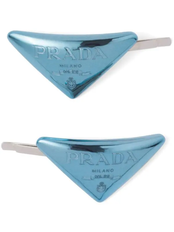 Triangle Logo Hair Slides