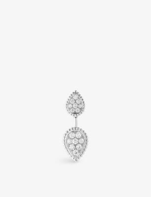 Serpent Bohème 18ct white-gold and 0.49ct diamond single earring