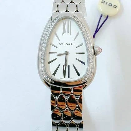 Bulgari Women's Serpenti Seduttori Stainless Steel Diamond Watch