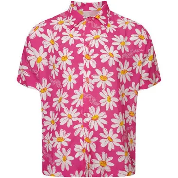 ERL Unisex Floral-Print Crepe Shirt