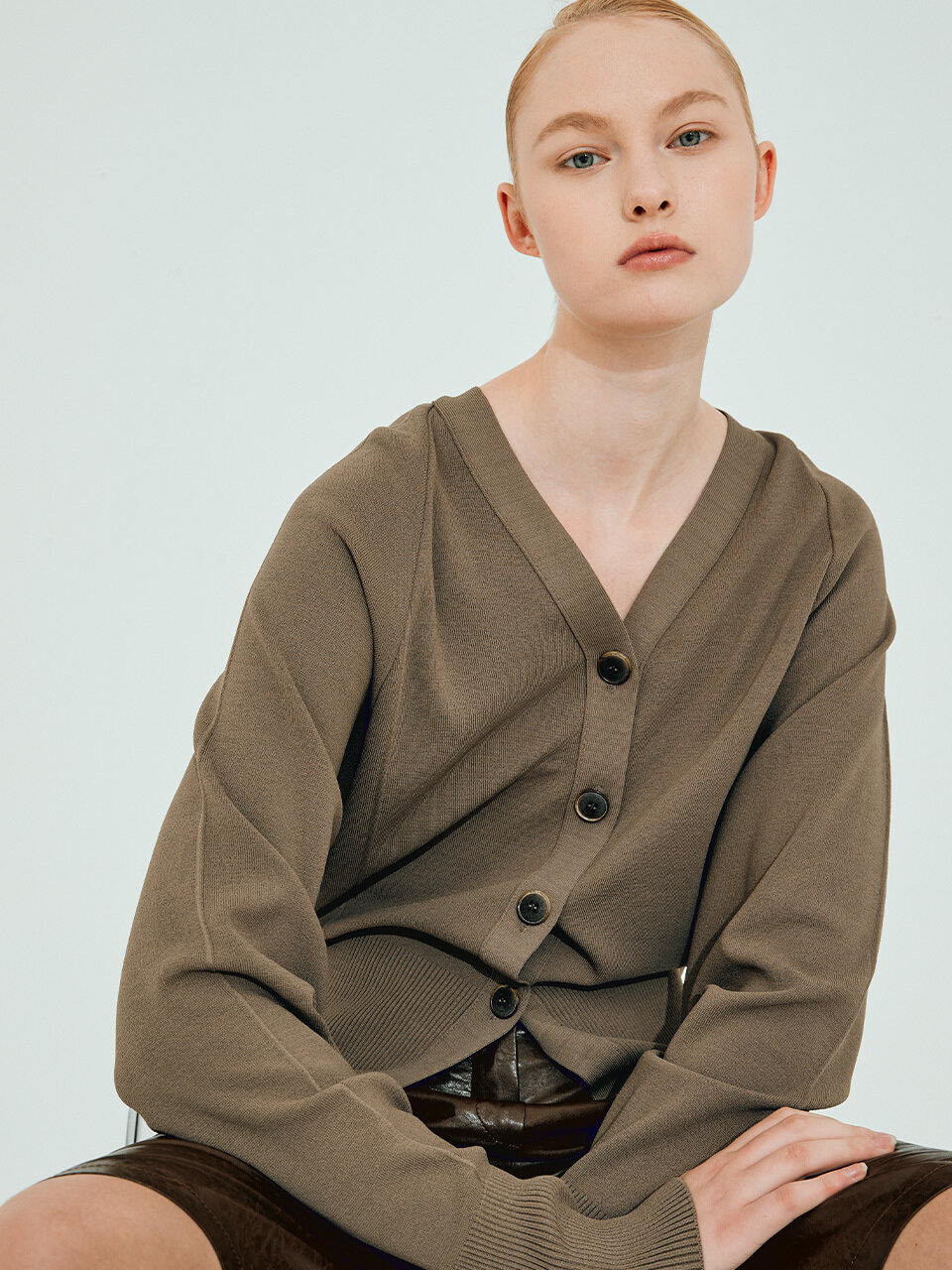 Raglan Basic Knit Cardigan