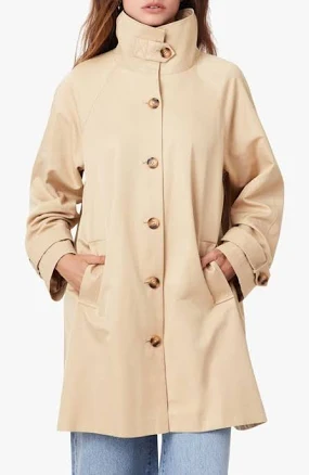 Habitual Women's High Neck Trench Coat