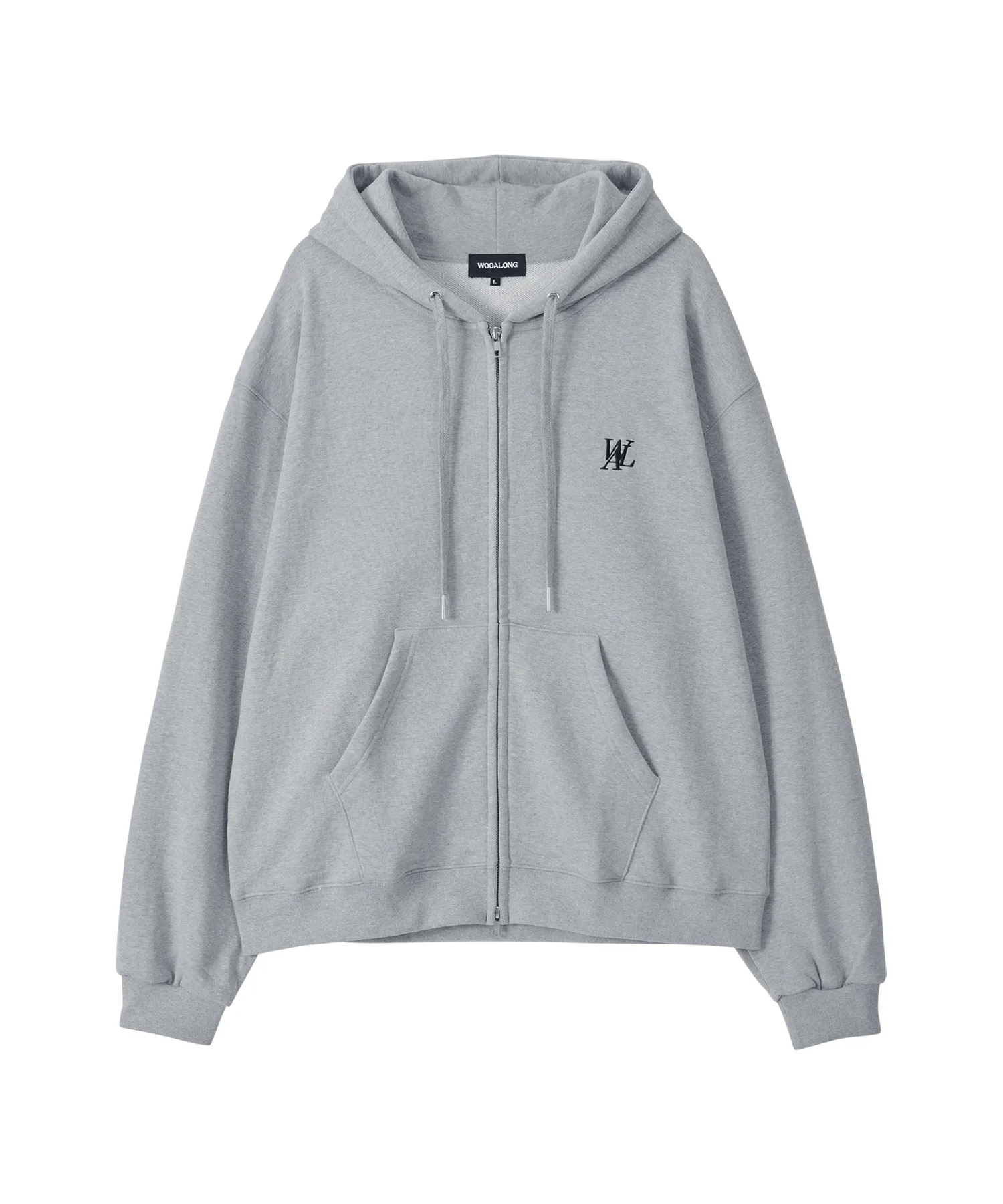 Signature hood zip-up_GRAY