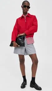 Collared Blouson Jacket