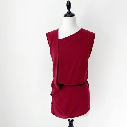Ann Demeulemeester Silk Blend Draped Front Top